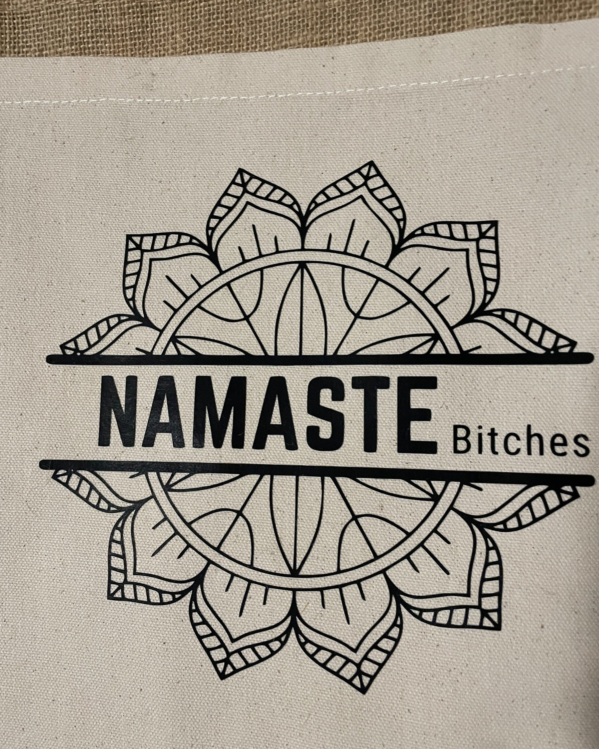 Jute Shopper Namaste